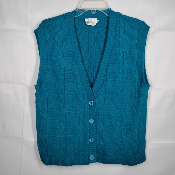 Leslie Fay Jackets & Blazers - VTG Leslie Fay cardigan sweater vest
